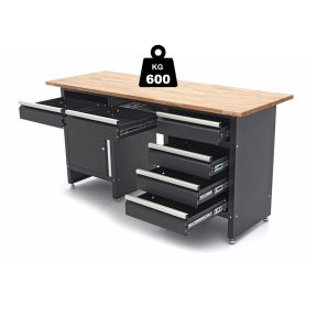 Arbeitstisch - Punk mit 6 Schubladen und 1 Tür, 171 cm