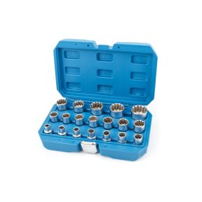Steckschlüssel 1/2", 12-kantig, 8 - 32 mm, 19-teiliges Set