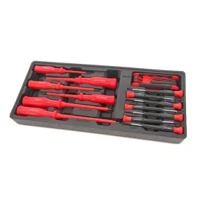 Schraubendreher im Einsatzwagen 19,5 x 38,5 x 4 cm, 22-teiliges Set