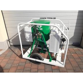 Staubfreies Drucksystem für Nasssandstrahlen Wet Blaster ACF SL58