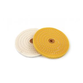 Polierscheibe für Vor- und Endpolitur, weiß und gelb, 2-teiliges Set, 20 mm