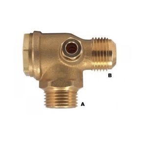 Rückschlagventil 1/2" M x 1/2" M für Kolbenkompressor