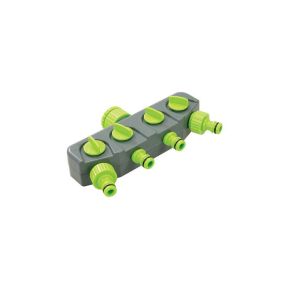 Wasserverteiler 4 x 1/2" mit Absperrventilen