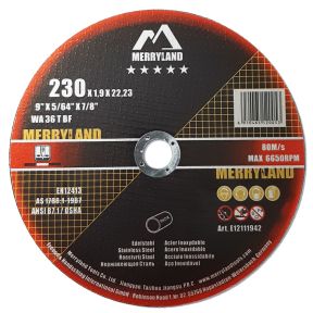 Schneidscheibe für Edelstahl 230 x 1,9 mm Merryland