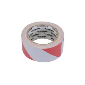 Markierungsband 50 mm x 33 m, rot/weiß