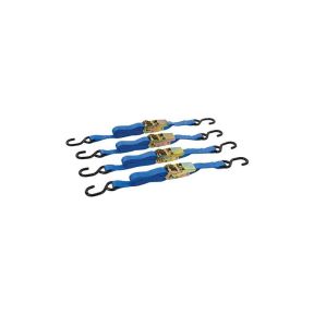 Zurrgurt mit Ratsche - 4 Stück, 4 m x 25 mm, 350 kg