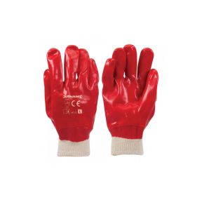 Universelle PVC-Handschuhe Gr. L - 9 rot