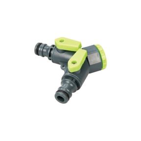 Wasserverteiler 2 x 1/2" mit Absperrventilen