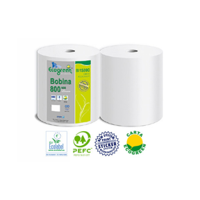 Papierrolle für Hände 2 x 800 Blätter, 2-lagig