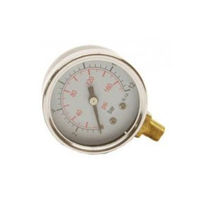Manometer 0/12 bar FI 50 mm 1/8", Anschluss unten, Glas
