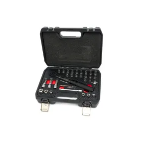 Momentenschlüssel, 1/4" 2 - 20 Nm, 32-teiliges Set