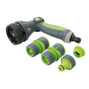 Multifunktionssprühgerät Soft-Grip mit Anschlüssen - 5-teiliges Set