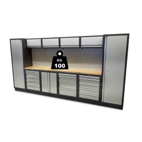 Modularer Schreibtisch - Punk, 16-teiliges Modulset 390 cm