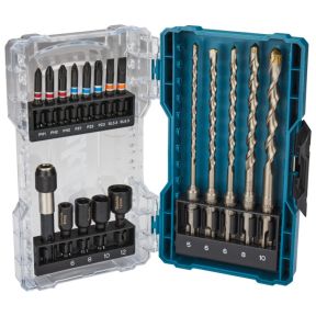 Svedri SDS und Sechskantaufsätze Makita, 18-teiliges Set