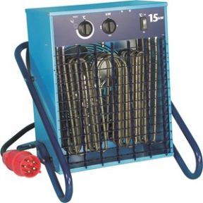Tragbarer elektrischer Ventilatorheizer VF 15, 400 V, 15 kW