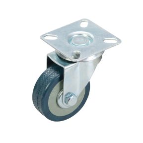 Drehrolle 75 mm - 50 kg, gummi hinterlässt keine Spuren