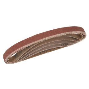 Schleifband 10 x 330 mm, 5-teiliges Set, 40, 60, 2 x 80, 120 Körnung