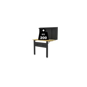 Klappbarer Wandmontagetisch mit Beinen, 120 x 66 cm