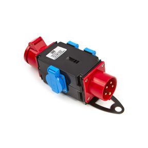 Verteiler 400V, 16A, 3x230 V, 16A + 1x400 V, 16A