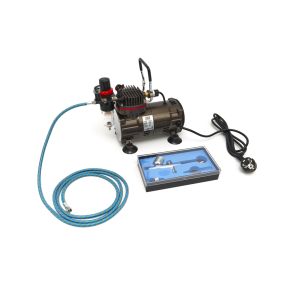 Airbrush-Set - Kompressor, Pistole und Schlauch