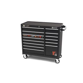 Tactix Werkzeugwagen, 14 Schubladen, 100 cm, leer