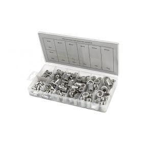 Aluminium-Satz von blinden Muttern, M3 - M10, 150-teilig