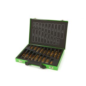 HSS-Bohrer mit TiN-Beschichtung 1 - 10 mm, 140-teiliges Set