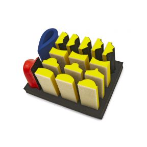 Schleifblockset mit Profil - 16-teiliges Set