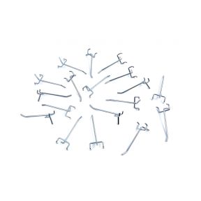 Wandhaken zur Aufhängung von Werkzeugen, Mittellochabstand 30 mm, 18-teiliges Set