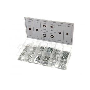 Unterlegscheiben-Set - flach und federnd 5 - 10 mm, 250 Teile
