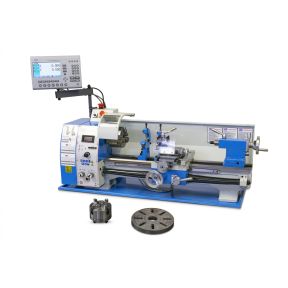 Vario Drehmaschine für Metall mit 2-achsigem LCD-Digitaldisplay, 250 x 550