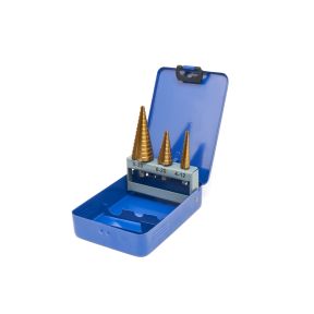 Stufenbohrer HSS - TIN Beschichtung - 3-teiliges Set