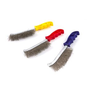 Handdrahtbürste Inox - 3-teiliges Set