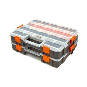 Schubladenbox mit Schloss - Organizer, 37,5 cm, 2-teiliges Set, Tactix 320034