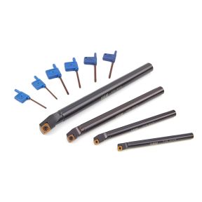 Innendrehstahl mit Hartmetallplatte, 4-teiliges Set