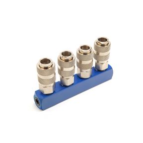 Luftverteiler mit 4 Schnellanschlüssen