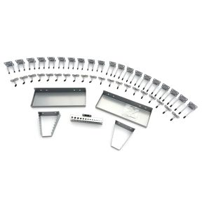 Haken, Ständer und Regale für den modularen Schreibtisch, 45-teiliges Set
