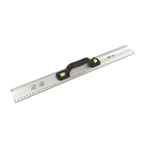 ALU-Lineal mit Griff und Wasserwaage, 500 mm
