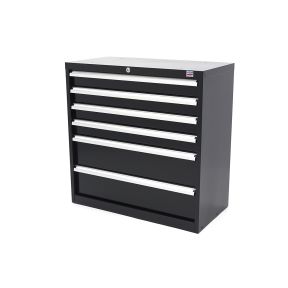 Werkstatt-Schubladenschrank/Werkzeugschrank – 6 Schubladen, verstärkte Metallkonstruktion 90x45x90 cm