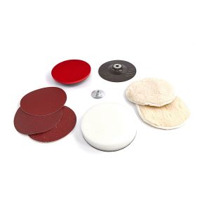 Schleif- und Polierset 180 mm, 8-teilig