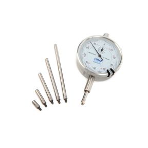 Messuhr Bereich 10 mm, Genauigkeit 0,01 mm mit 5 Verlängerungen
