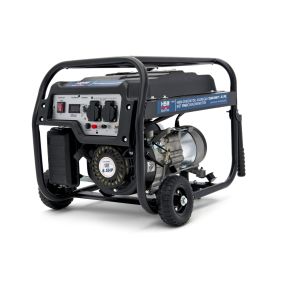 Generator 2,6 kW, 196 ccm, Benzin, 2 x 230 Volt, 1 x 12 Volt