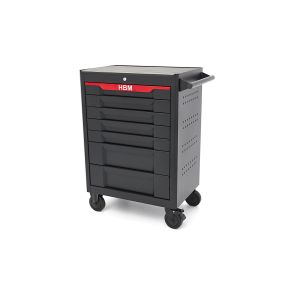 Werkzeugwagen 7 Schubladen, leer, schwarz, 684 x 459 x 843 mm