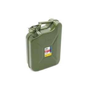 Kanister / Treibstoffbehälter / Jerrycan 10 l, aus Metall, grün