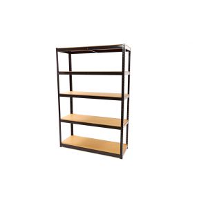 Regal, 120 x 44 x 180 cm, Belastung 5 x 55 kg, geeignet für Lager, Garagen, Abstellräume