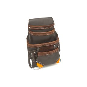 Lederwerkzeugtasche mit 10 Fächern für den Gürtel