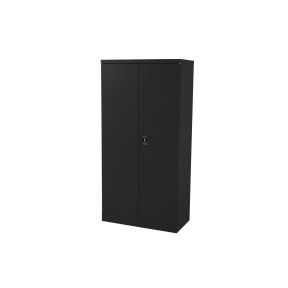Omara - doppelt, 90 cm mit 4 Regalen, schwarz
