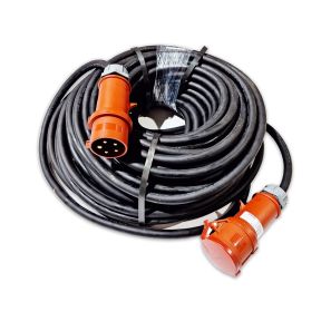Vermietung eines 3-phasigen Kabelverlängerung 32 A 400 V 50 m IP44