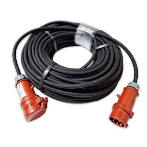 Miete 3-phasiges Kabelverlängerung 16 A 400 V 50 m IP44