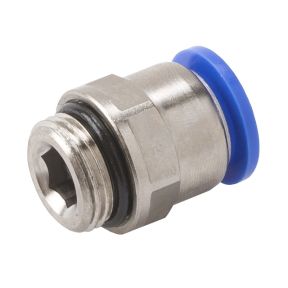 Kunststoffanschluss gerade mit Gewinde 3/8", 12/10 mm